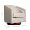 Flash Furniture Dean Club Style Commercial Barrel Accent Armchair Metal Base, Cream Fabric Upholstery BS-AC22-064-CRM-GG - alternate 10